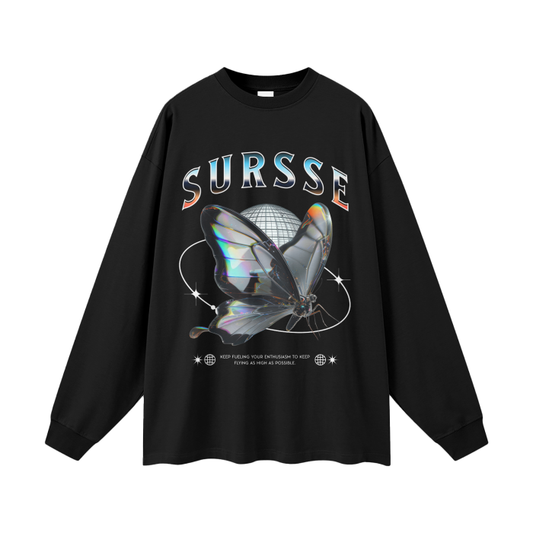 Streetwear Unisex 305G FOG 100% Cotton Long Sleeve Tee